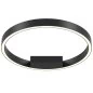 Preview: Schwarze Ring Deckenleuchte 60cm Preview: Schwarze Ring Deckenleuchte 60cm