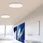 Mobile Preview: Runde Wohnzimmer LED Deckenleuchte mit flachen Design