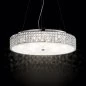 Preview: Round crystal pendant lamp Roma Ideal Lux SP 12 with angular crystals