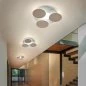 Preview: Round hallway ceiling lamp Nuvola Braga Ø35cm dove gray