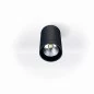 Preview: LED Deckenleuchte Spacetube IP54 in schwarz