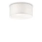 Preview: Schlafzimmer Deckenlampe Wheel Ø:50cm mit runden Lampenschirm und weißen Stoff