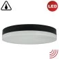 Preview: Round flat LED ceiling or wall lamp in anthracite