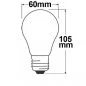 Preview: E27 LED bulb clear 5W warm white dimmable