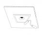 Preview: Skizze von Gips Decken-Einbaulstrahler Zephyr FI1 big