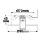 Preview: Outdoor LED downlight 8W warm white, IP44