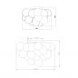 Preview: Maytoni Balbo ceiling lamp glass yellow Ø50cm