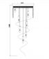 Preview: Maytoni Cascade crystal chandelier gold 100cm