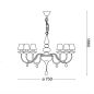 Preview: Skizze Kronleuchter Blanche SP6