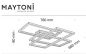 Preview: Maytoni Rida LED ceiling light black