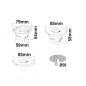 Preview: Sys wall 230V LED recessed wall lamp round 1, IP44
