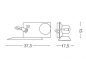Preview: Ideal Lux Book-1 wall lamp with USB port