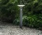 Preview: Runde LED Gartenweg Solar Lampe mit Sensor H:100cm