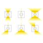 Preview: Planlicht Spacecube 100 IP54 wall lamp outdoor