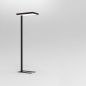 Preview: Eckige Büro Stehlampe in Schwarz