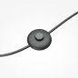 Preview: Round black cord dimmer of the Double Moon floor lamp