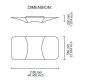 Mobile Preview: Deckenlampe Tanko Lika skizze 118x98cm