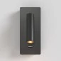 Preview: Square wall reading lamp in black