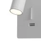 Preview: Mit USB-Anschluss an der Frontseite der Lampe