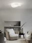 Preview: Moderne Wohnzimmer Deckenlampe Balance aus Michglas