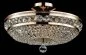 Preview: Maytoni Ottilia crystal ceiling lamp gold 43cm