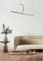 Preview: Golden pendant light above couch table
