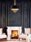 Preview: Sehr elegante Wohnzimmer Lampe in schwarz gold
