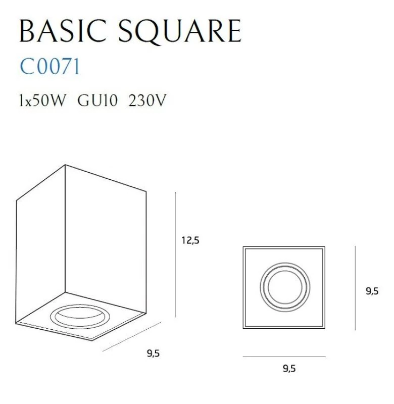 Skizze Basic Square 1 schwarz
