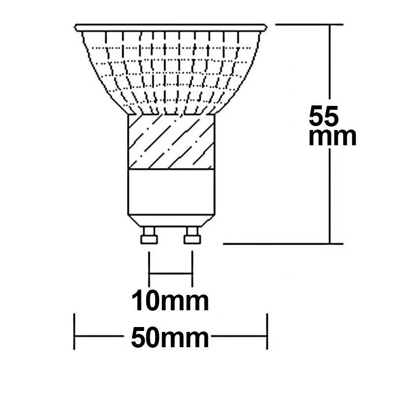 GU10 LED spot 5W warm white 45° CRI90