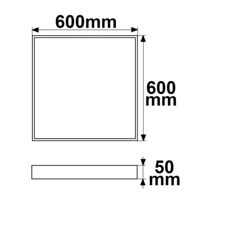 Sketch mounting frame 60x60x5cm