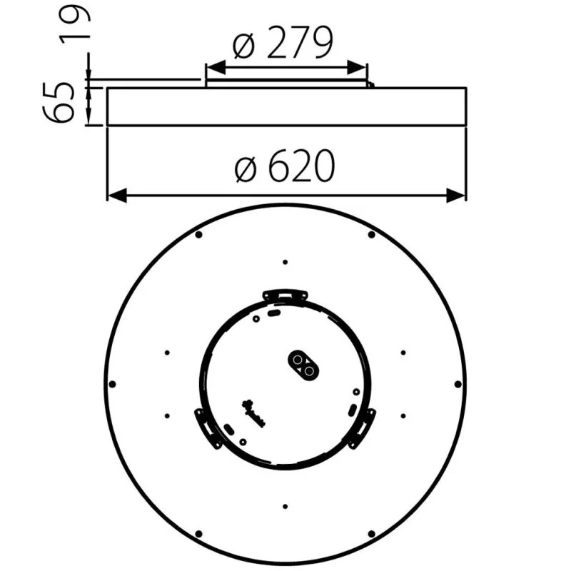 Sketch ohelia surface mounted luminaire: 62cm