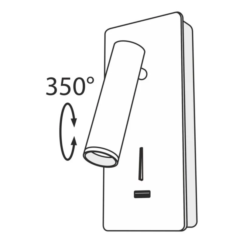 Sketch of the swivel spotlight