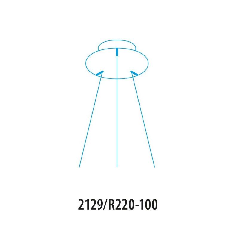 Canopy for center suspension for max. 100W