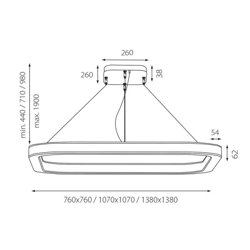 Sketch Sqing with central suspension