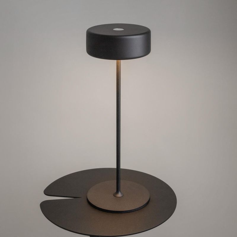 Preview: Black battery lamp terrace aluminium Maytoni AI Collaboration