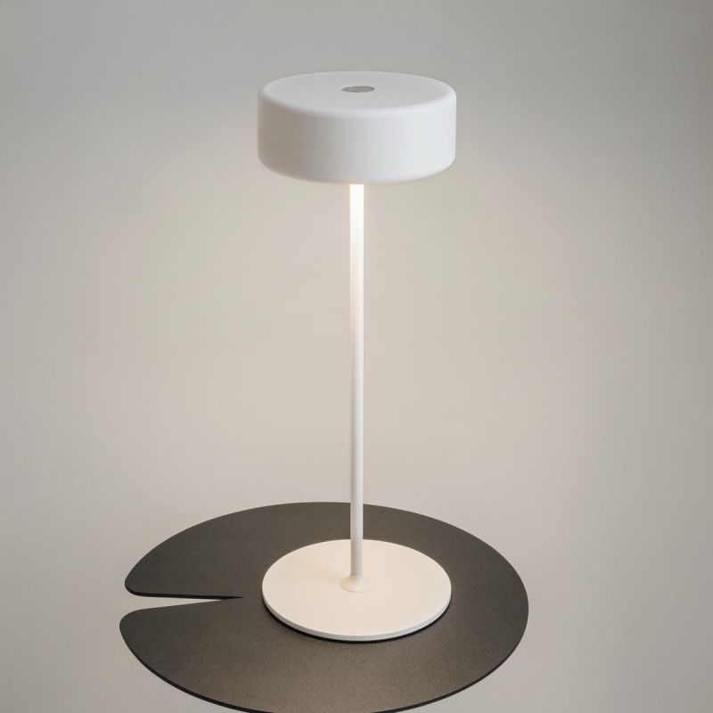 Preview: White battery lamp terrace aluminium Maytoni AI Collaboration
