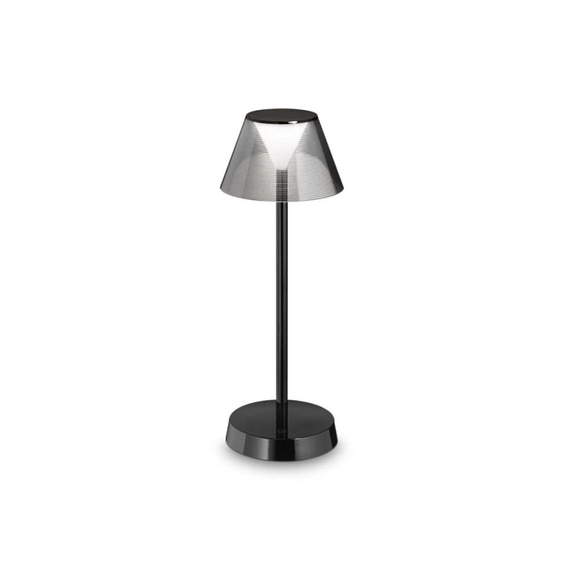 Wireless table lamp in black