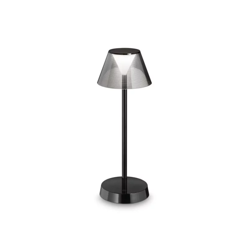 Wireless table lamp in black