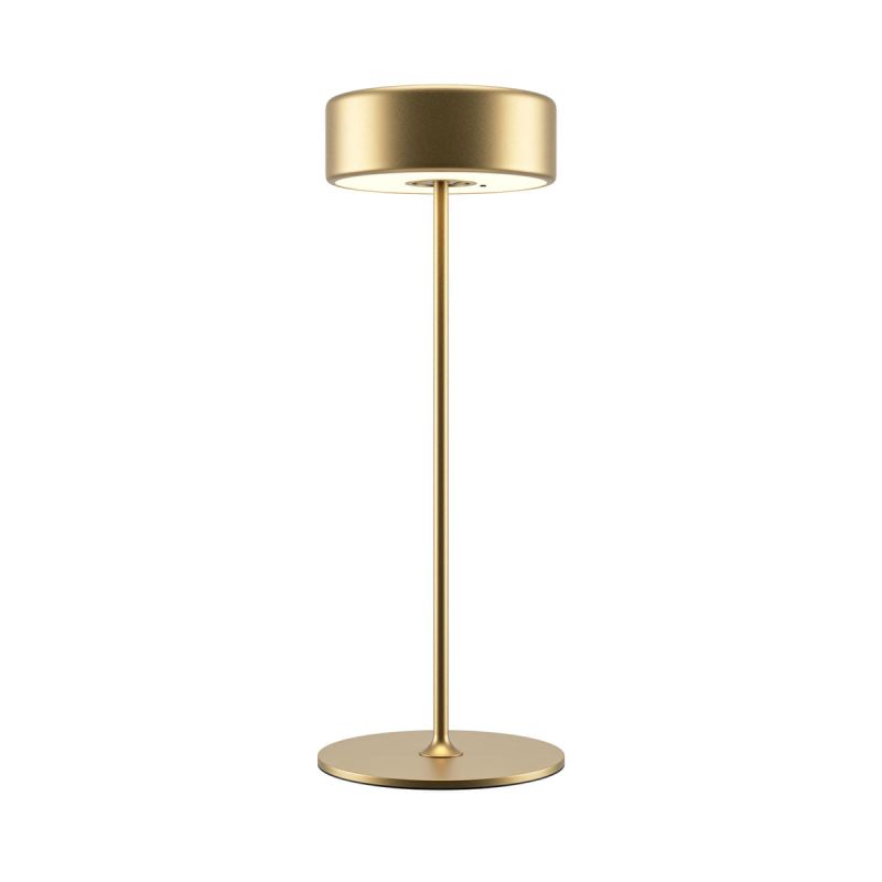 Gold rechargeable table lamp Maytoni AI Collaboration