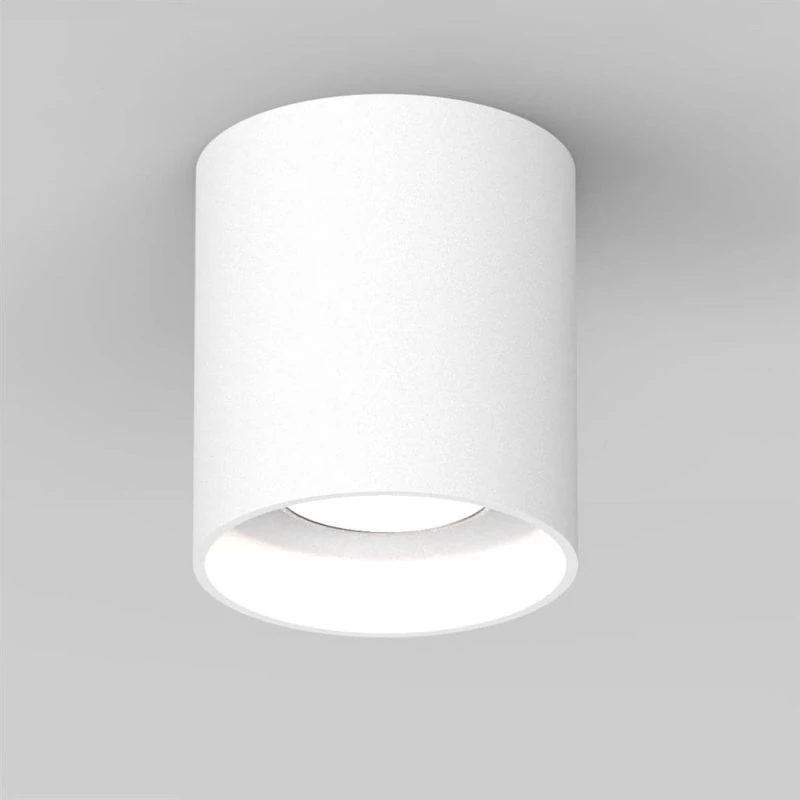 Round ceiling spotlight in white