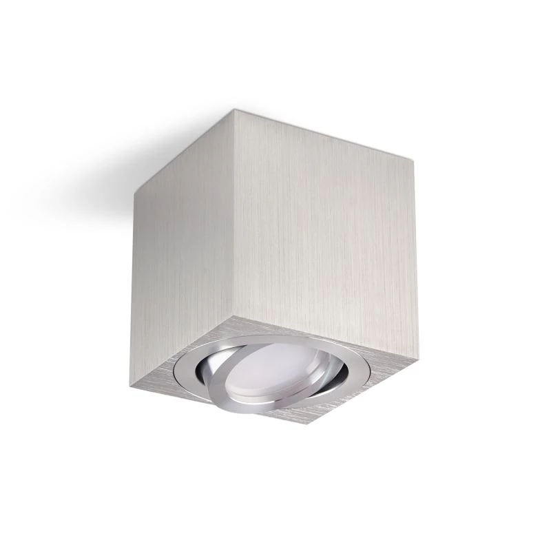 Square ceiling spotlight OH37 silver