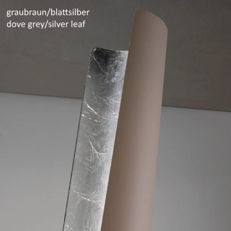 Stehlampen Farbe Taubengrau und Blattsilber