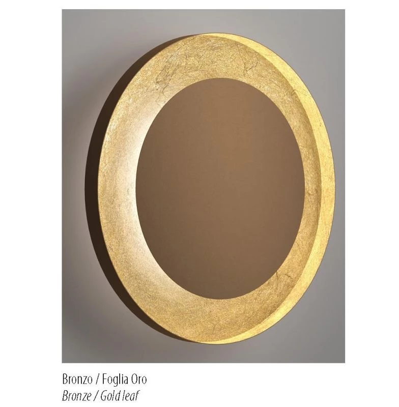 LED ceiling lamp colour: bronze/gold leaf