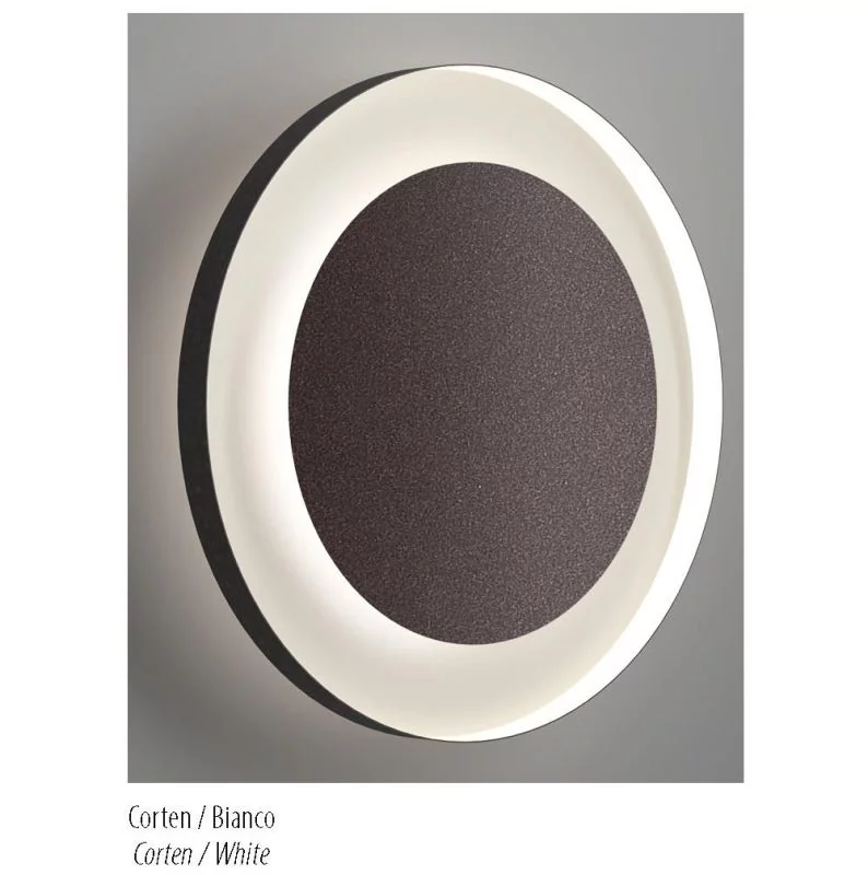 LED ceiling lamp colour: dark brown/white