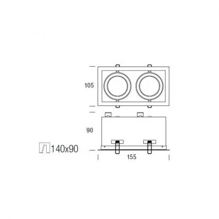 Onok Cardan Mini 2 downlight silver GU10