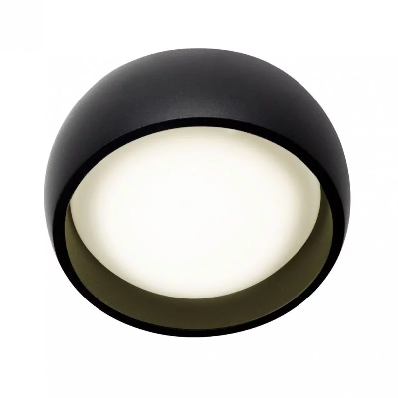 Small black ceiling lamp with diameter 10cm