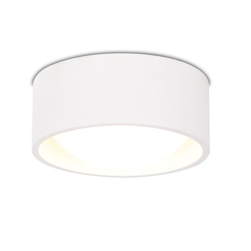 Weiße LED Deckenleuchte mit runden Lampenschirm