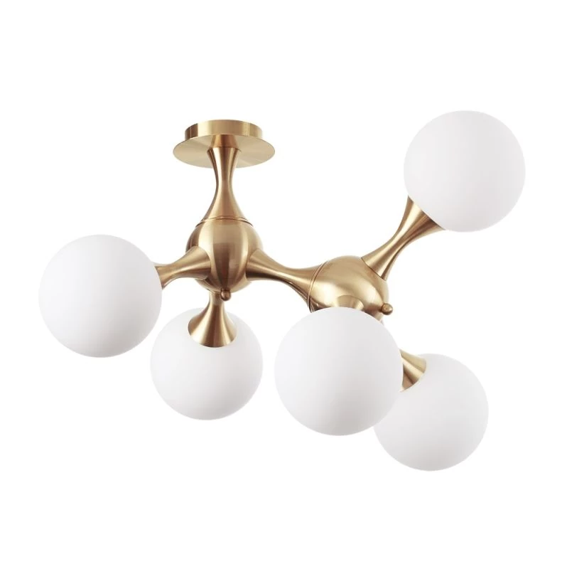 Golden ceiling lamp Nodi by Ideal Lux