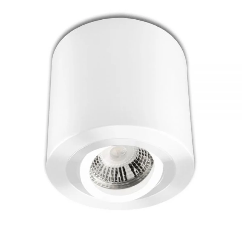 Round ceiling spotlight GU10 white