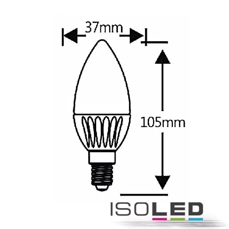 E14 LED candle bulb 4,5W warm white